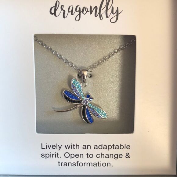 Jewelry - Boxed dragonfly pendant